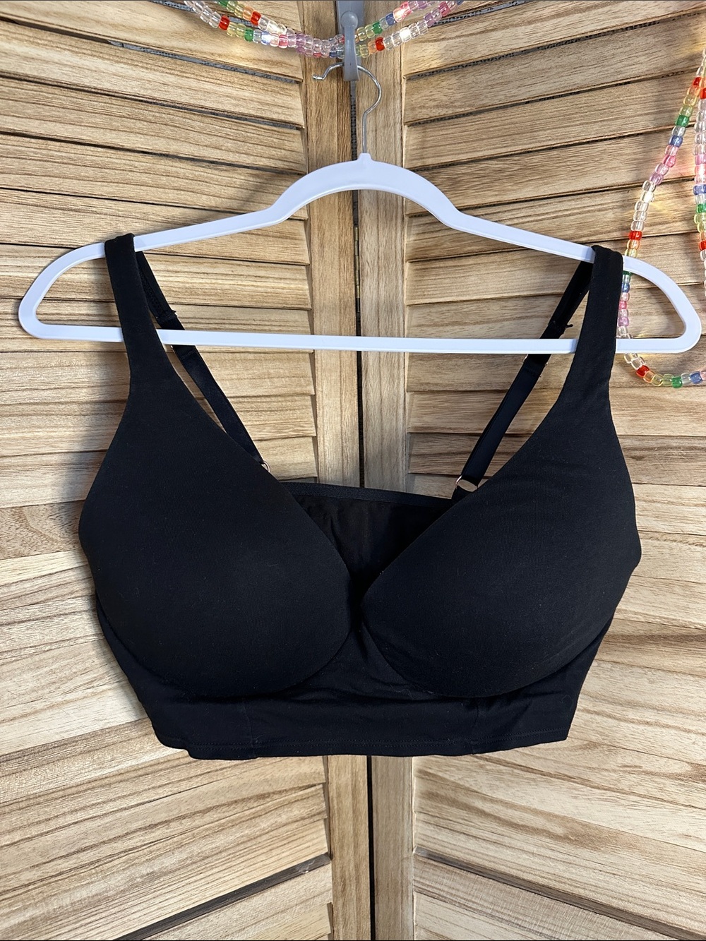PINK Victoria's Secret Black Seamless Padded Bralette